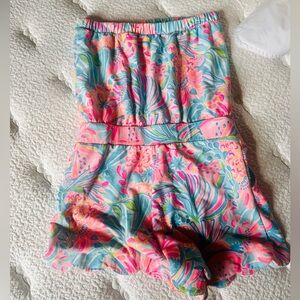 EUC Lilly Pulitzer strapless romper